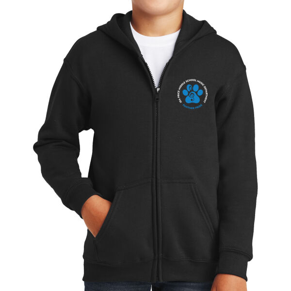 IDA Price Band Youth Heavy Blend Full Zip Hooded Sweatshirt Thumbnail